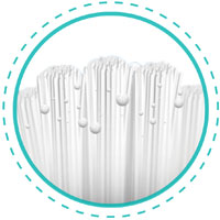#552 ISO Tapered Filaments Long Handle Oral Fresh Toothbrush